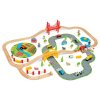 Bigjigs Rail Dřevěná vláčkodráha s venkovskou cestou 80 dílů