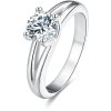 Beneto Stříbrný prsten s krystaly AGG198