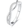 Beneto Stříbrný prsten s krystaly AGG190