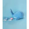 Doudou Plyšová modrá velryba 60 cm