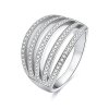 Beneto Stříbrný prsten se zirkony AGG338