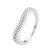Beneto Moderní stříbrný prsten se zirkony AGG230