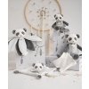 Doudou Dárková sada - plyšový muchláček panda 20 cm