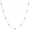 Evolution Group Stříbrný náhrdelník s 9 pravými perlami Pavona 22013.1