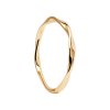 PDPAOLA Minimalistický pozlacený prsten SPIRAL Gold AN01-804