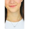 Michael Kors Něžný stříbrný náhrdelník se zirkony Pavé Heart MKC1520AN040