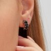 Brosway Stříbrná single náušnice Fancy Mystery Black FMB08