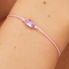 Brosway Šňůrkový náramek s kubickým zirkonem Fancy Vibrant Pink FVP110