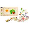small foot Dřevěné vkládací puzzle hladová housenka