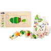 small foot Dřevěné vkládací puzzle hladová housenka