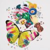 Galison Tvarové puzzle Christian Lacroix Motýl a Kytice v sadě