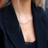 Beneto Exclusive Moderní stříbrný řetízek Kostka/Venezia AGS1082 CH