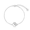 AGAIN Jewelry Oblíbený stříbrný náramek Čtyřlístek AJNR0018