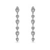 AGAIN Jewelry Luxusní dlouhé náušnice s kubickými zirkony AJNS0057