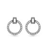 AGAIN Jewelry Nadčasové stříbrné náušnice s kubickými zirkony AJNS0016