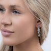 AGAIN Jewelry Okouzlující stříbrné náušnice s kubickými zirkony AJNS0013