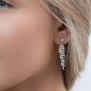 AGAIN Jewelry Okouzlující stříbrné náušnice s kubickými zirkony AJNS0013