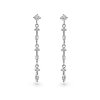 AGAIN Jewelry Visací stříbrné náušnice s kubickými zirkony AJNS0011