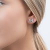 AGAIN Jewelry Něžné stříbrné náušnice Motýlci se zirkony AJNS0008