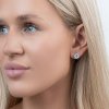 AGAIN Jewelry Stříbrné sluníčkové náušnice s kubickými zirkony AJNS0027