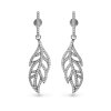 AGAIN Jewelry Visací stříbrné náušnice s kubickými zirkony AJNS0055