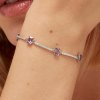 Brosway Stříbrný náramek s kubickými zirkony Fancy Magic Purple FMP06