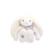 Doudou Plyšový králíček s šátkem bílý 35 cm