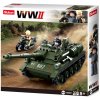 Sluban WWII M38-B0687 Sovětské samohybné dělo SU-85 - Stíhač tanků