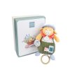 Doudou Dárková sada Plyšová kravička Aneth hrající melodii 20 cm