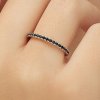 Brosway Třpytivý stříbrný prsten Fancy Mystery Black FMB69