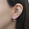 Evolution Group Stříbrné srdíčkové náušnice s krystaly Swarovski 31299.3