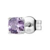 Brosway Stylová stříbrná single náušnice Fancy Magic Purple FMP07