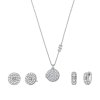 Michael Kors Luxusní stříbrná souprava šperků MKC1700SET (náhrdelník, 2x náušnice)