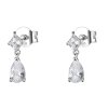 Brosway Stříbrné visací náušnice s kubickou zirkonií Infinite White Fancy FIW117