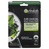 cerna textilni maska s extraktem z morskych ras pure charcoal skin naturals black tissue 14483473060850
