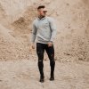 Mikina Athlete Grey Black - GymBeam