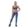 Dámské legíny Mid Waist Ocean Power blue - NEBBIA