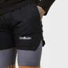 Pánské Šortky 2in1 Black Grey - GymBeam