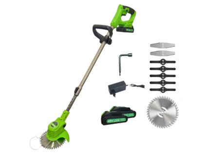 HAYAMI HA-1024 Aku křovinořez na trávu + 2x baterie 21V Zelená