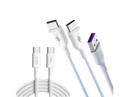 ZUZG Rychlonabíjecí kabely USB-C / USB-A | 60W–200W