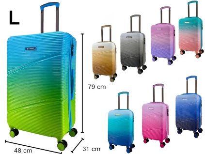 Velký cestovní kufr SUMMIT 2421 s TSA zámkem a ombré efektem L