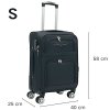 ORLACS Cestovní kufr s 4 otočnými kolečky 871-4 černý