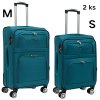 ORLACS Cestovní kufr s 4 otočnými kolečky 871-7 tyrkysový
