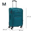 ORLACS Cestovní kufr s 4 otočnými kolečky 871-7 tyrkysový