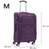 ORLACS Cestovní kufr s 4 otočnými kolečky 871-6 fialový
