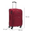 ORLACS Cestovní kufr s 4 otočnými kolečky 871-5 vínový