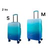 Odolný cestovní kufr SUMMIT 2421, ombré ve blankytně modré barvě