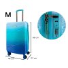 Odolný cestovní kufr SUMMIT 2421, ombré ve blankytně modré barvě