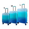 Odolný cestovní kufr SUMMIT 2421, ombré ve blankytně modré barvě