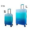 Odolný cestovní kufr SUMMIT 2421, ombré ve blankytně modré barvě